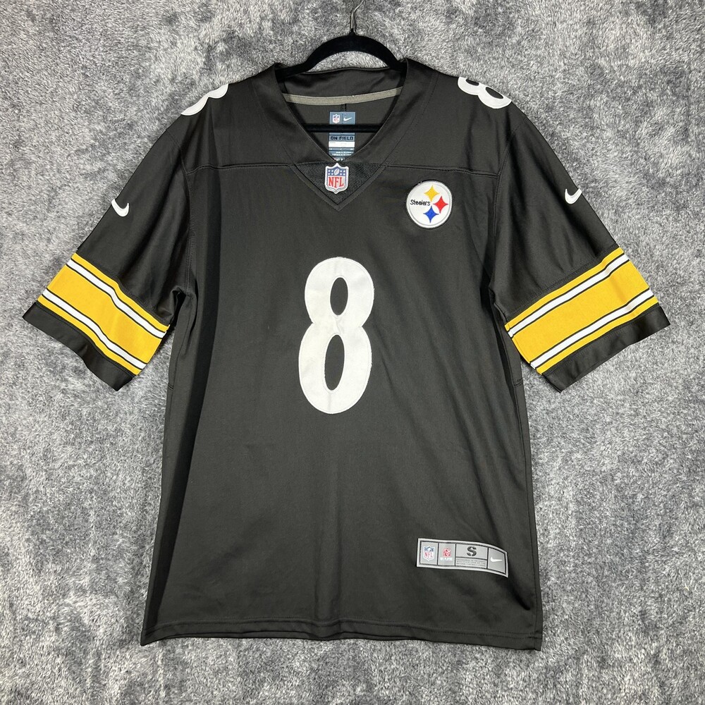 Pittsburgh Steelers Jersey Mens Small Black NFL Football Pickett 8 Nike